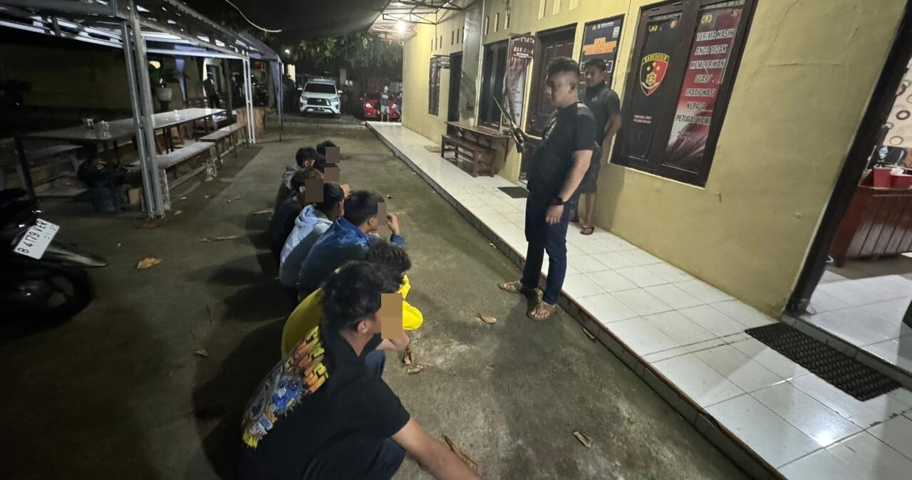 Hendak Tawuran Delapan Remaja Bersenjata Tajam Diamankan Polres Pekalongan