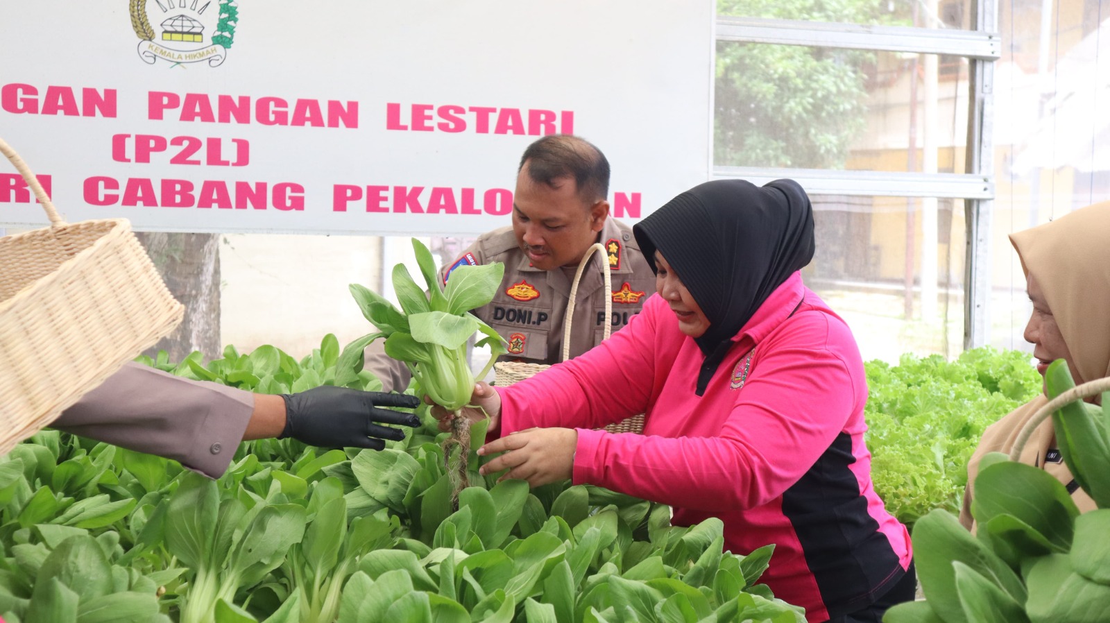 Launching Penguatan Program Pekarangan Pangan Lestari, Polres Pekalongan Tanam Sayur dan Budidaya Ikan