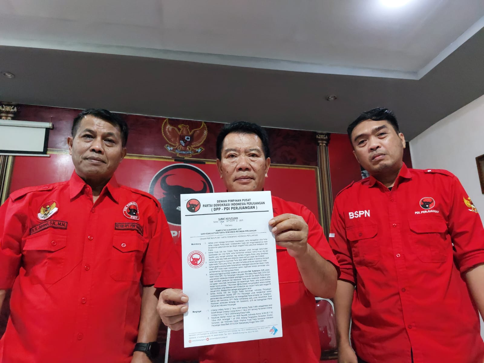 PDIP Pecat Sudarsono, Buntut Kritik Hasto Kristiyanto