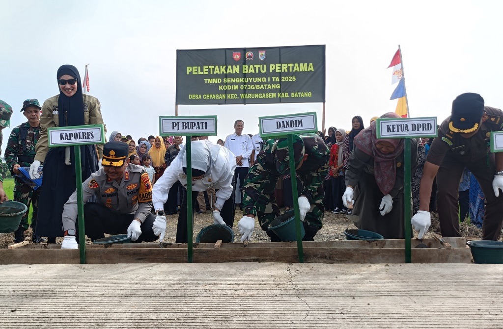 Awal 2025, Kodim Batang Fokus Bikin Mulus Jalan Cepagan