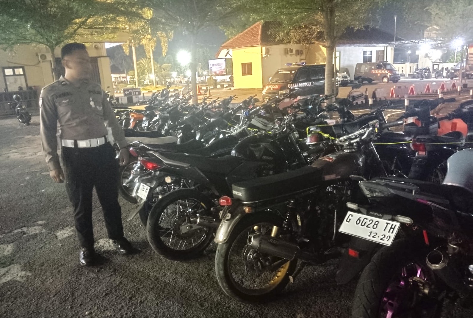 Giatkan Cipta Kondisi KRYD, 21 Unit Kendaraan dengan Knalpot Brong Diamankan Polres Pekalongan