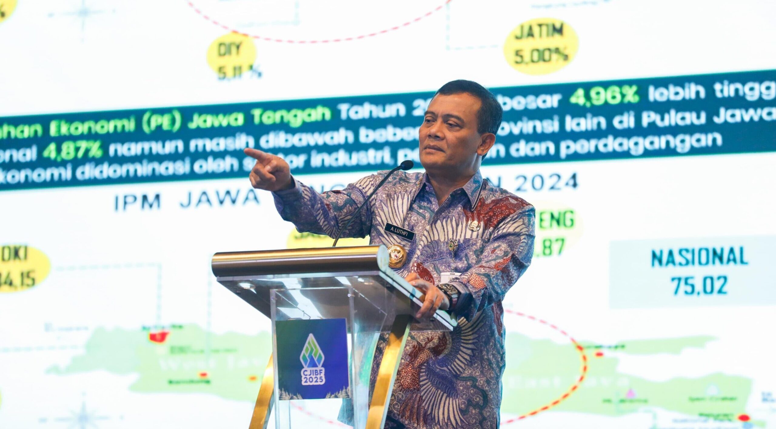 Gubernur Ahmad Luthfi Promosikan Investasi di CJIBF 2025: “Rugi Jika Tak Berinvestasi di Jateng”