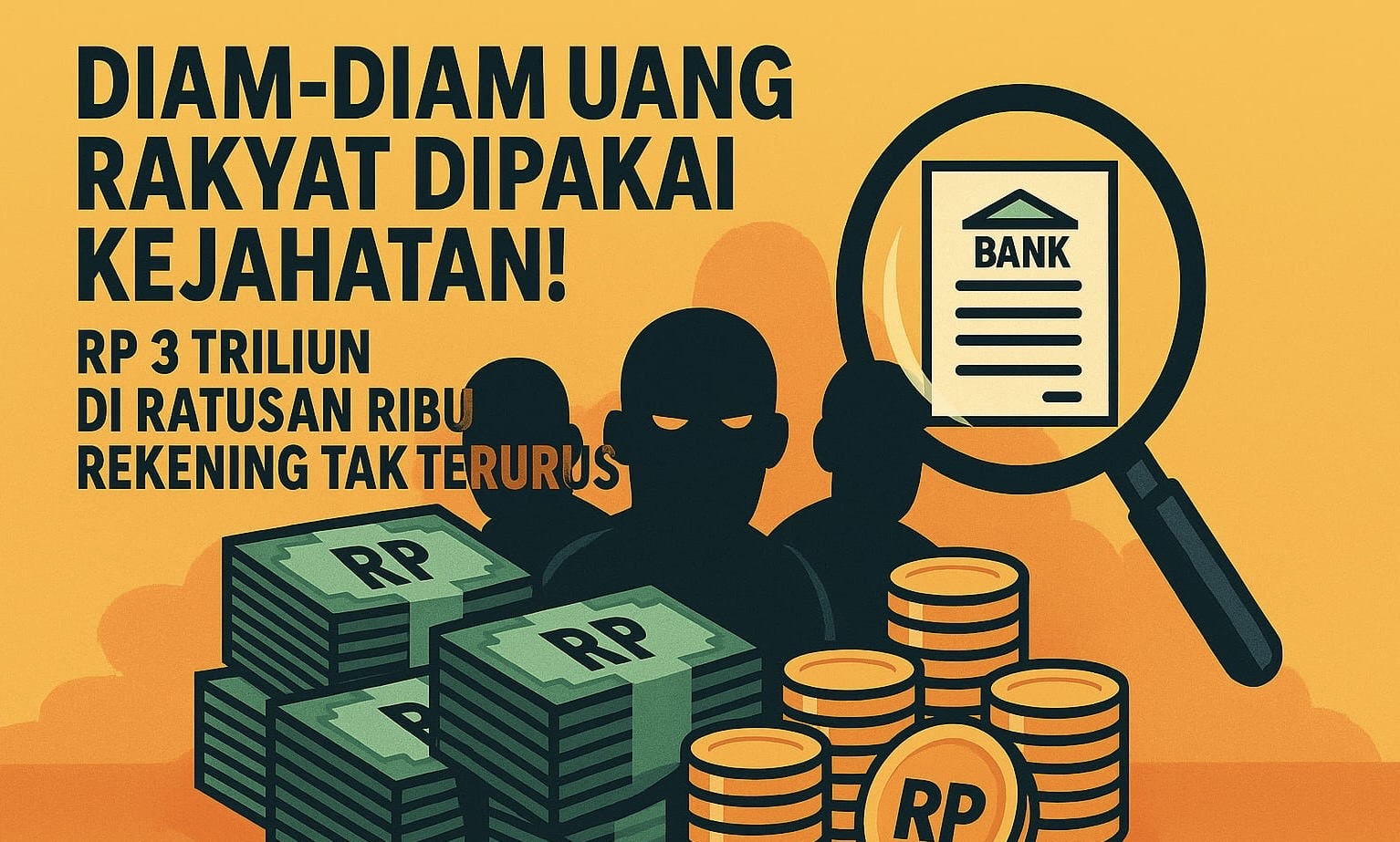 Diam-Diam Uang Rakyat Dipakai Kejahatan! Rp 3 Triliun di Ratusan Ribu Rekening Tak Terurus