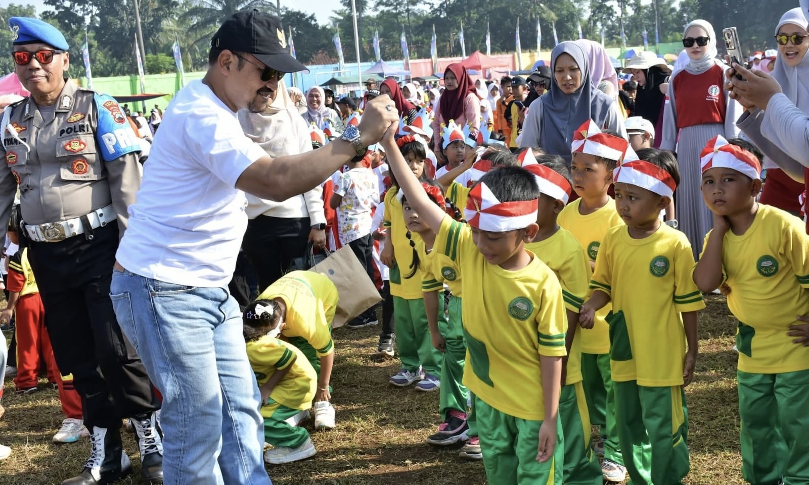 Senam Tujuh Kebiasaan Anak Hebat, Ceriakan Peringatan HAN di Pemalang