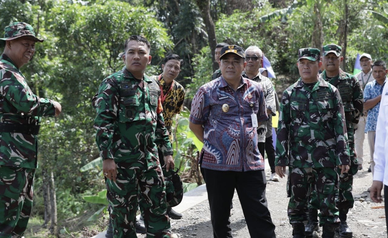 Program TMMD di Pemalang Bangun Jalan dan Jembatan Baru di Wanarata