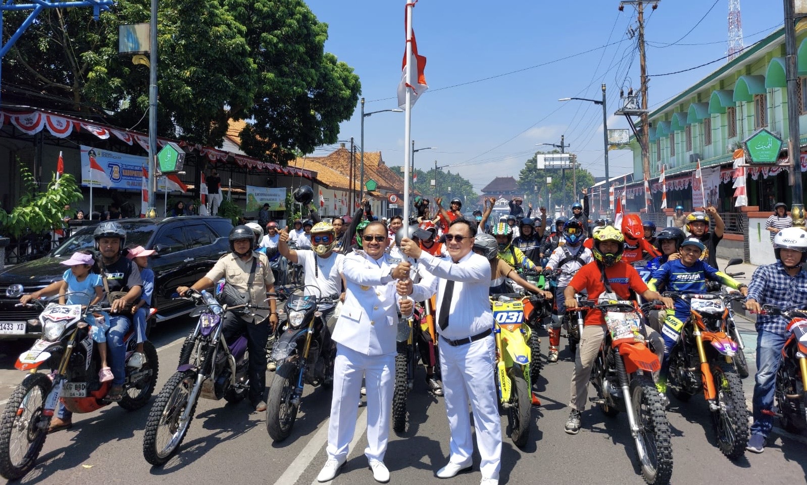 Pemalang Gaya Bebas, Bupati Konvoi Kemerdekaan Bareng Komunitas