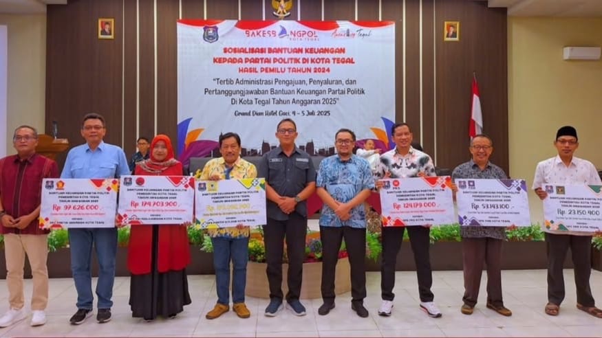 Besaran Bantuan Keuangan Parpol 2025 di Tegal, Begini Cara Menghitungnya
