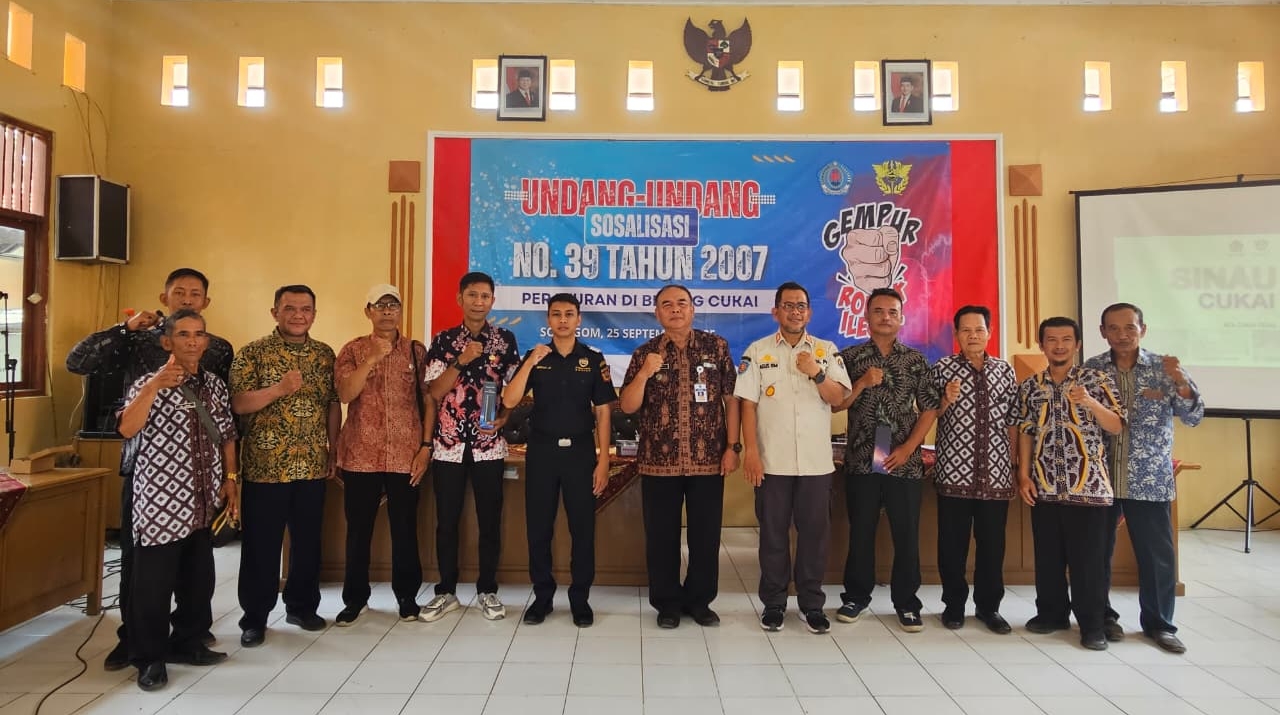 Lawan Rokok Ilegal, Songgom Jadi Titik Awal Gerakan Sadar Cukai