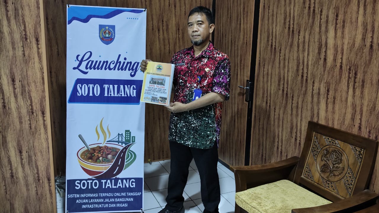 Tingkatkan Layanan Informasi Publik, DPUPR Kabupaten Tegal Luncurkan Aplikasi Soto Talang