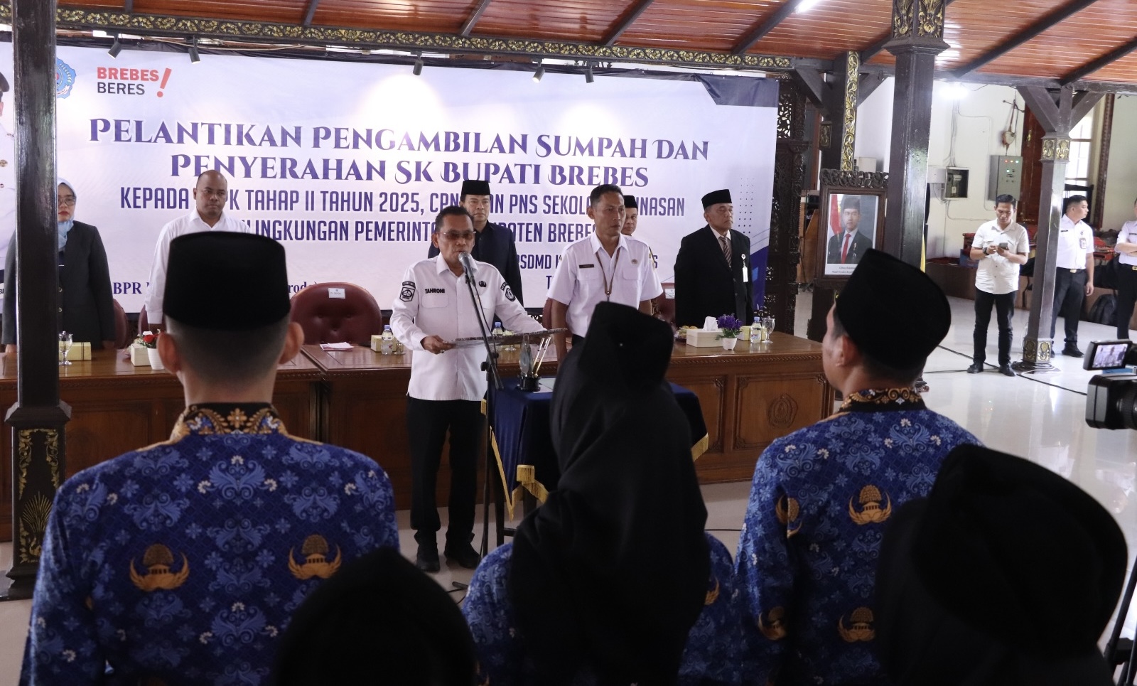 Ratusan ASN Dilantik, Pj Sekda Brebes Serukan Loyalitas dan Integritas