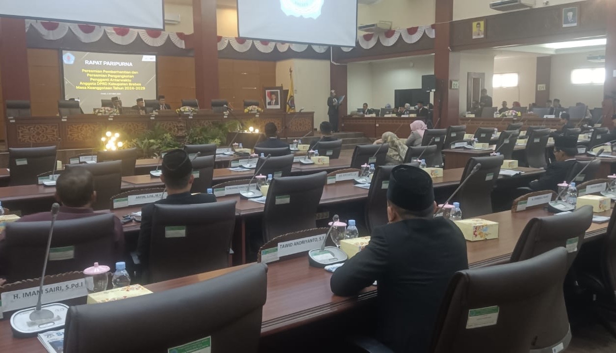 Pelantikan PAW, Separoh Lebih Kursi Anggota DPRD Brebes Kosong