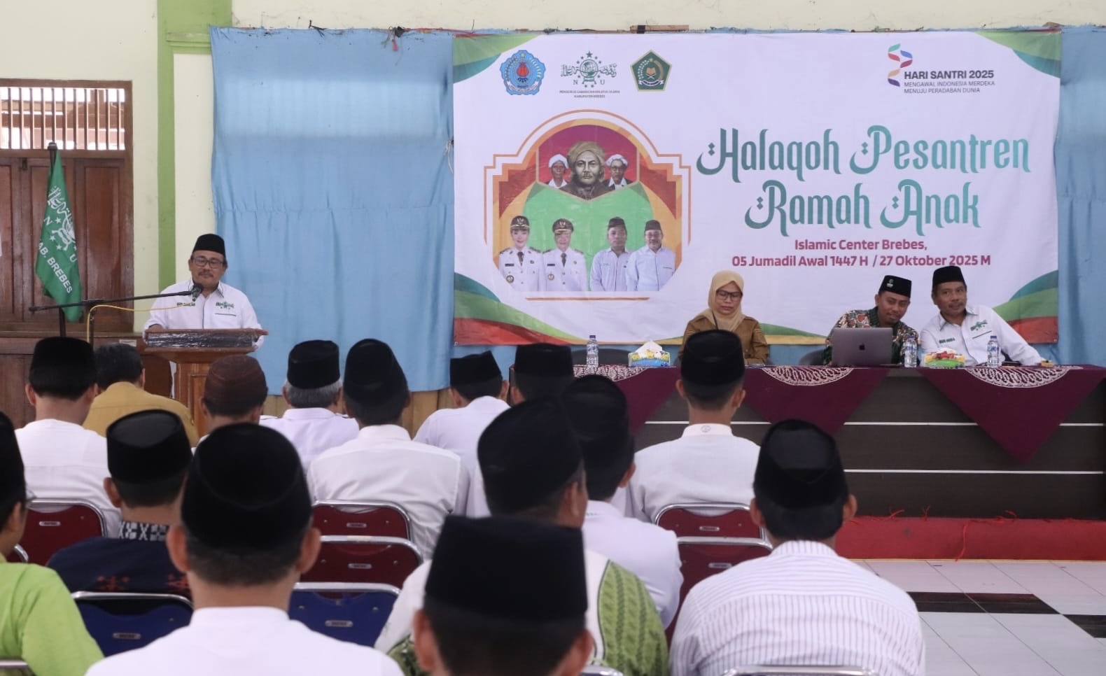 Halaqah Pesantren Ramah Anak Warnai Peringatan HSN 2025 di Brebes