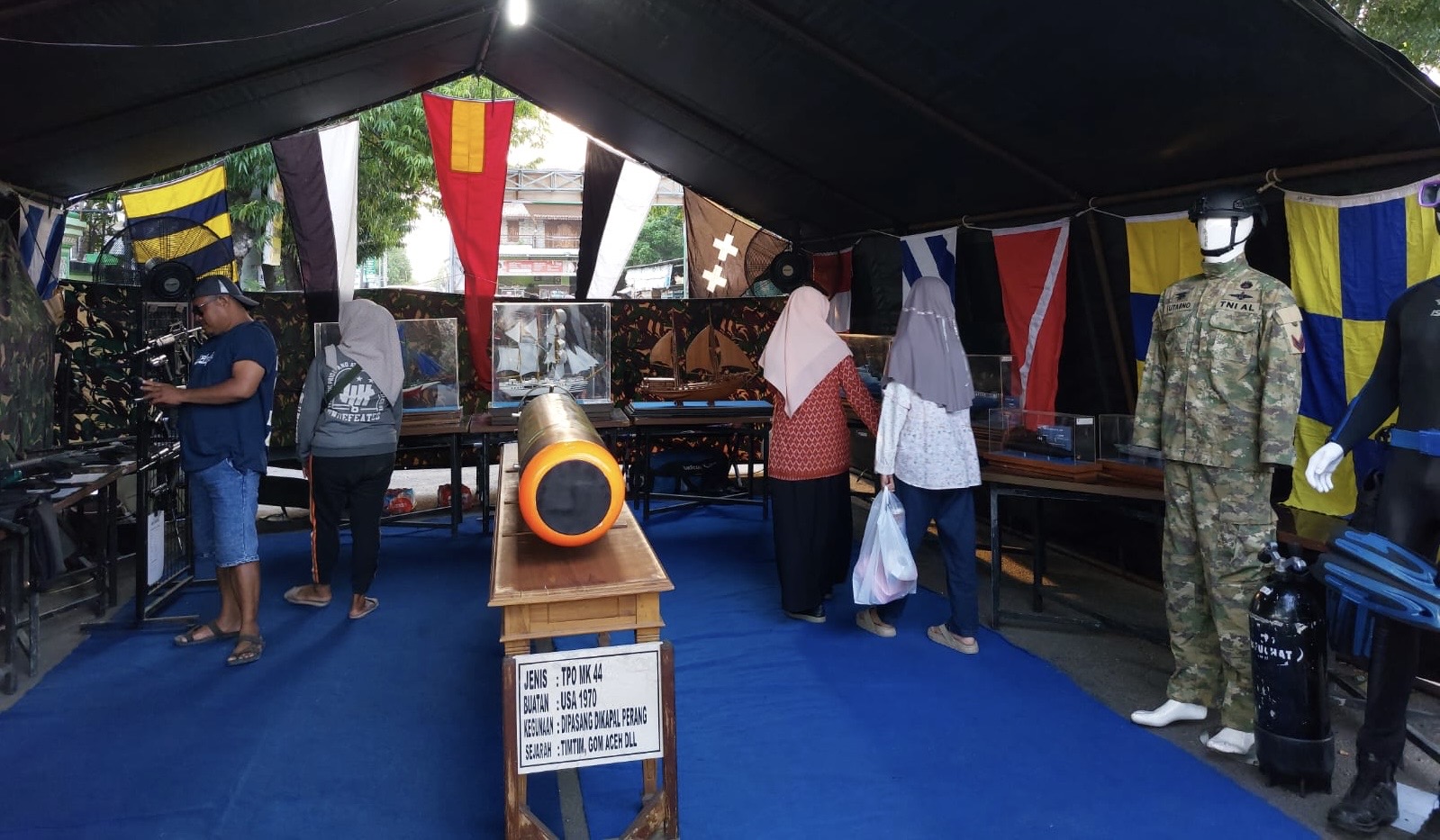 Senjata dan Miniatur Kapal Perang TNI Jadi Daya Tarik Military Expo Pemalang