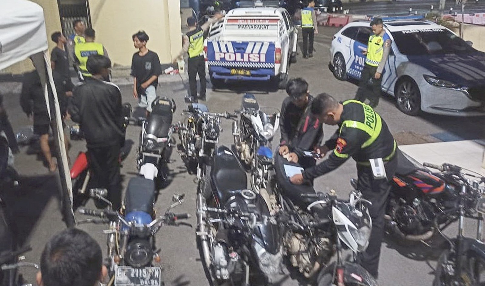 Dicurigai untuk Balap Liar, Polisi Amankan 26 Sepeda Motor di Tegal, Mayoritas Dimodifikasi