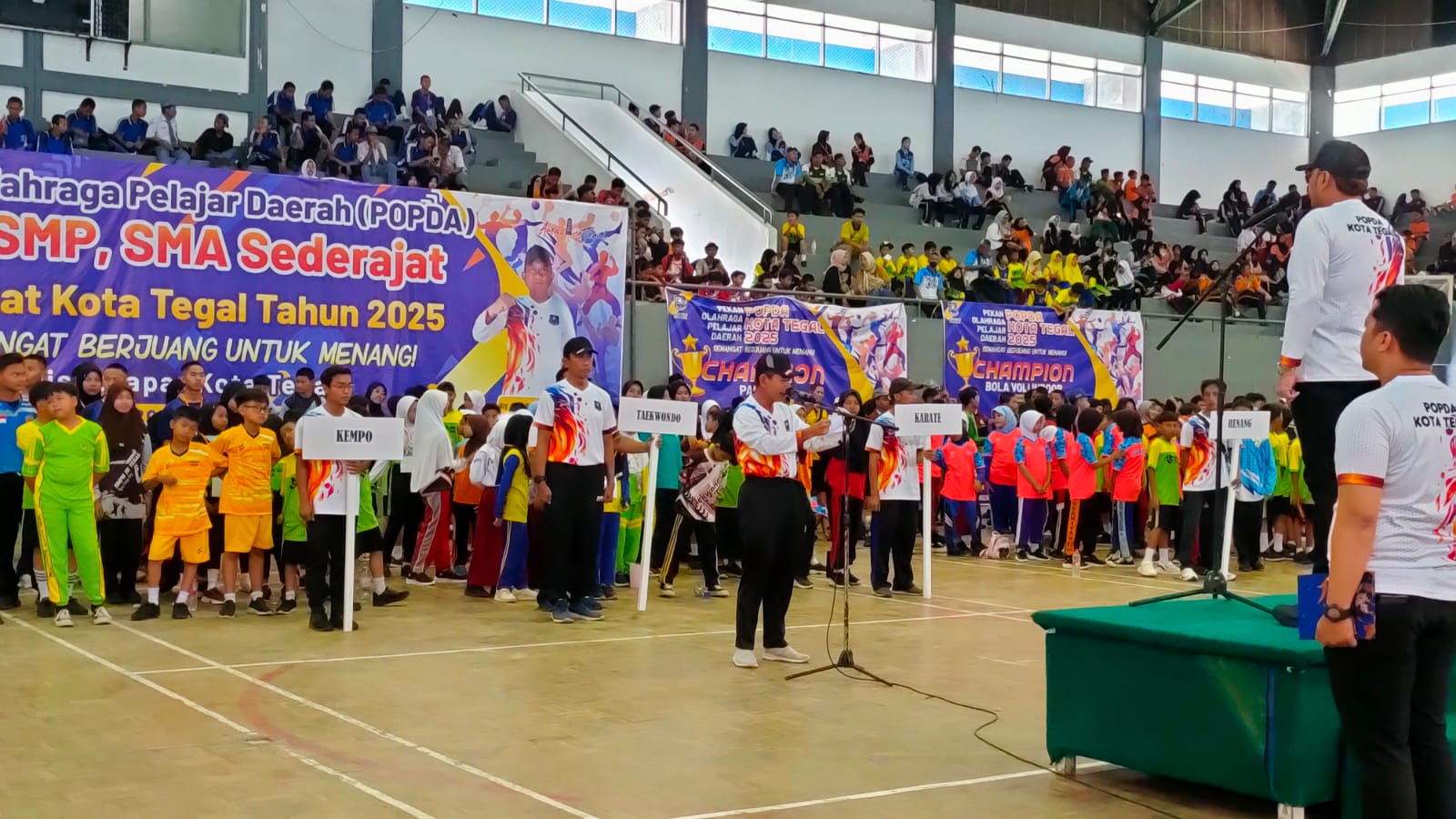 Resmi Dimulai, Popda Kota Tegal 2025 Diikuti 3.549 Atlet Pelajar dari SD hingga SMA