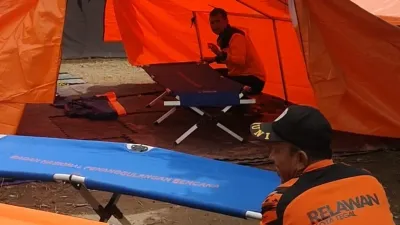 Genangan Surut, Warga Krandon Tegal Tinggalkan Tenda Pengungsian