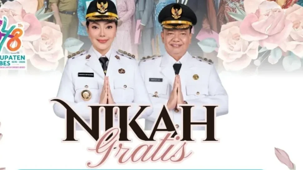 Sahkan Cinta Tanpa Biaya, Nikah Gratis di Hari Jadi Brebes