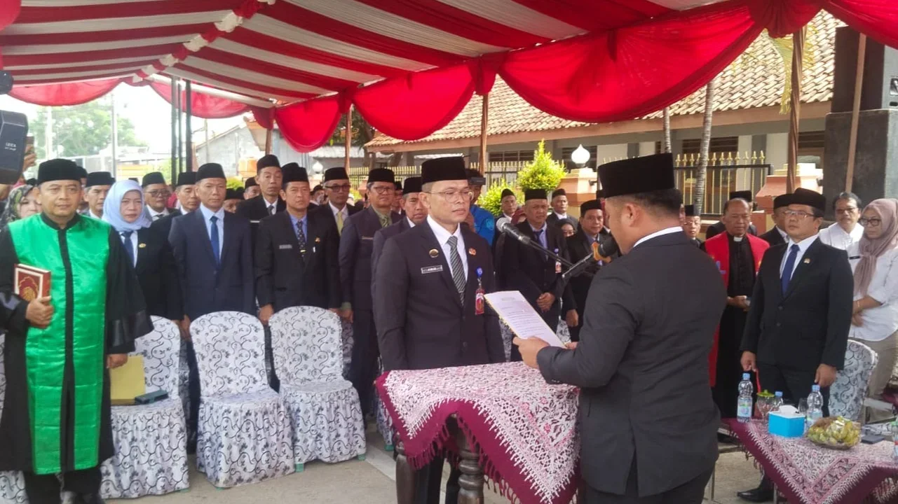 Unik, Pelantikan ASN Pemkab Tegal di Jalan Pagerbarang-Jatibarang, Ini Filosofinya