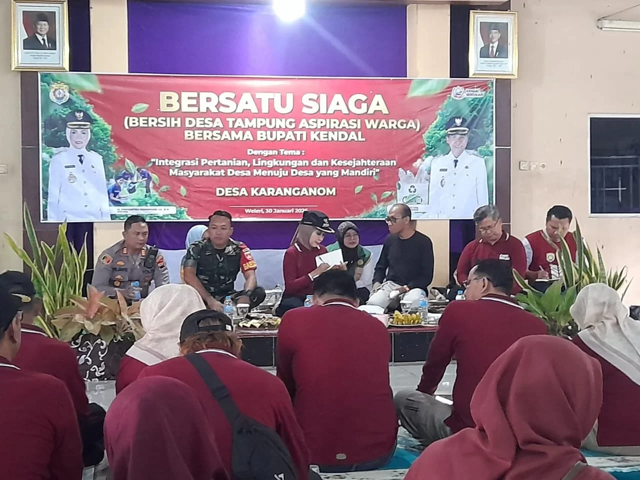 Bupati Kendal Ajak Warga Karanganom Bersatu Atasi Sampah di Musim Hujan