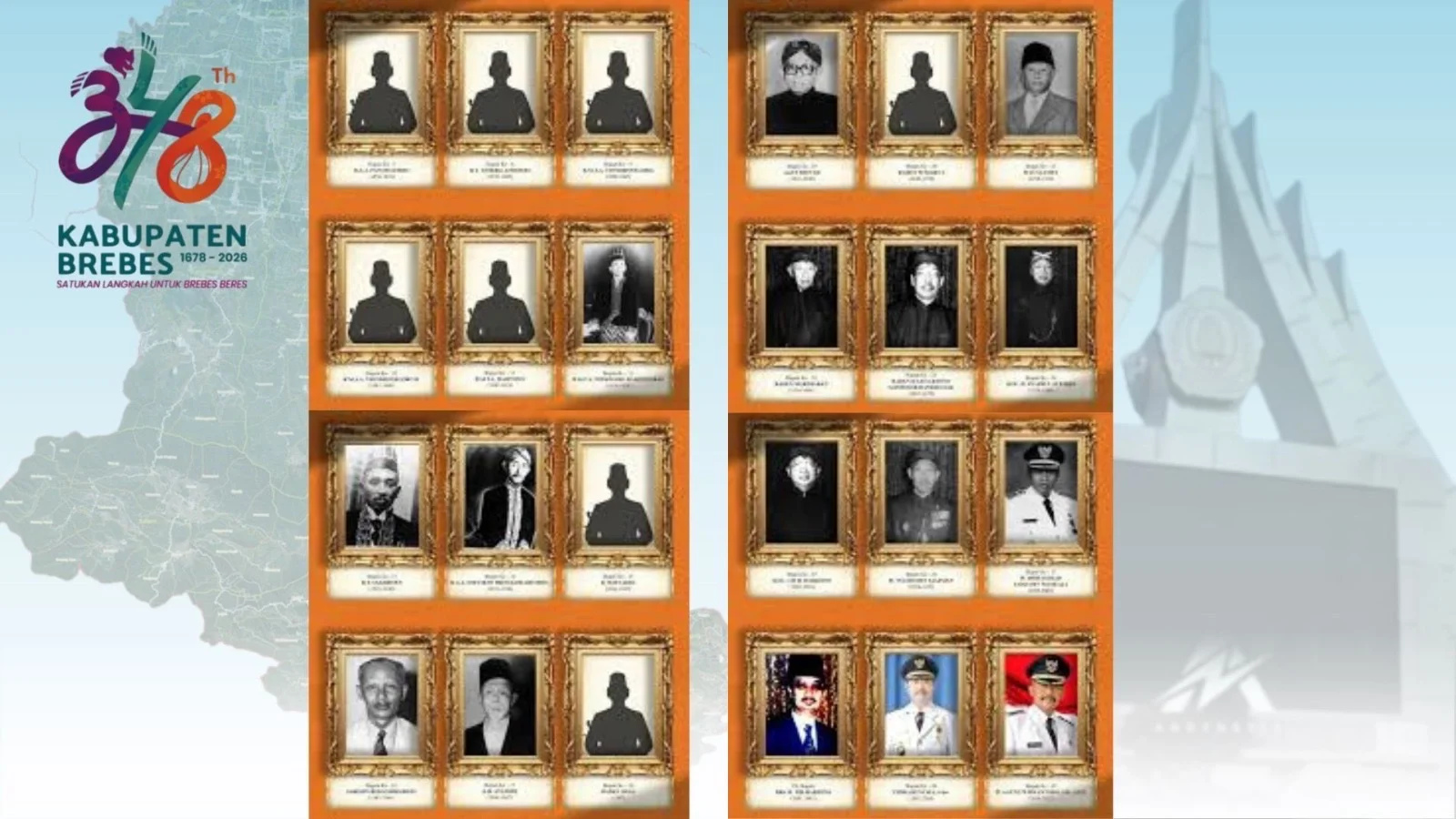 Bupati Brebes Dari Masa ke Masa, Pernah Dipimpim Dua Bupati Perempuan