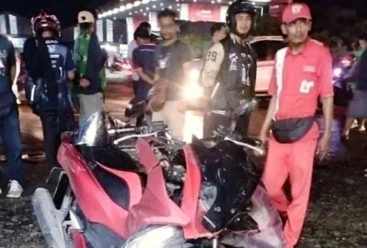 PCX dan Bentor Laka Lantas di Pantura Brebes, Pengendara Motor Luka
