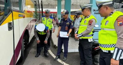 Forum Lalu Lintas Brebes Ramp Check Bus di Terminal Tanjung Brebes, Ini Hasilnya