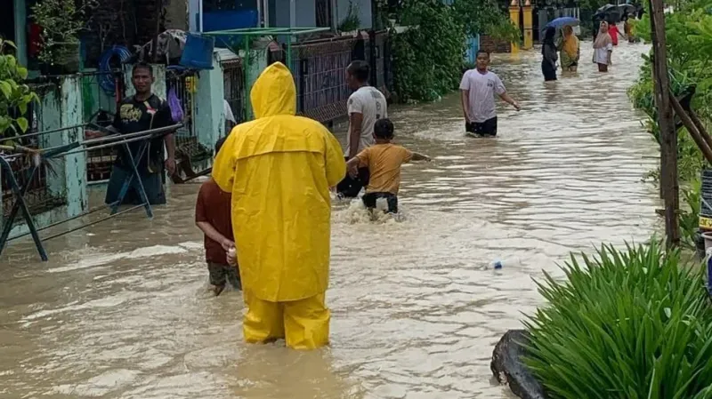 Kali Rambut Pemalang Meluap, Tiga Desa Terendam