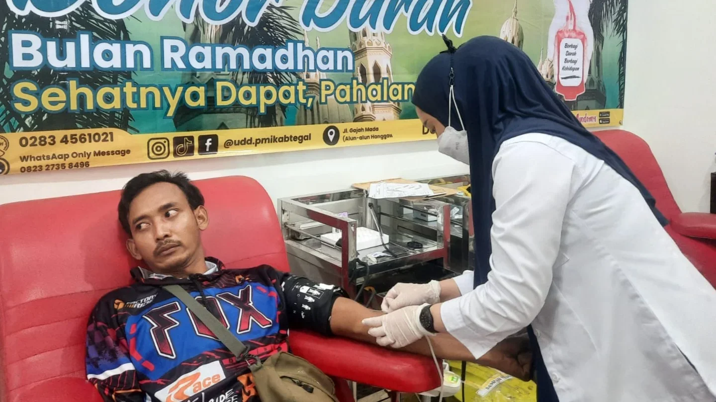 Stok Darah PMI Kabupaten Tegal 25 Februari 2026, Malam Ini Donor Darah di Desa Rembul