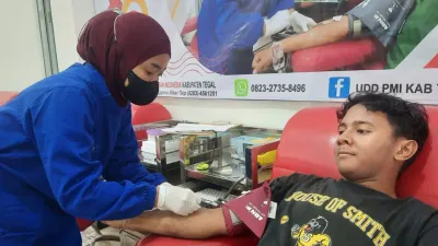 Stok Darah PMI Kabupaten Tegal 17  Februari 2026 Melimpah