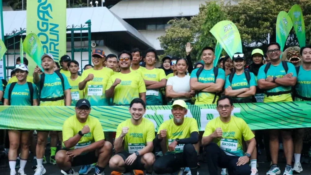 Ratusan peserta dari berbagai kalangan memeriahkan Sriboga Run yang digelar di Semarang, Minggu, 1 Februari 2026.