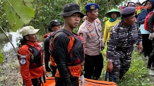 Sehari Pencarian, Korban Tenggelam di Sungai Maiyah Pejagan Brebes Ditemukan Tewas