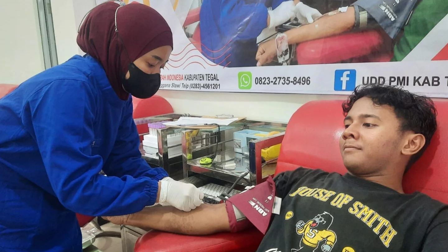 Stok Darah PMI Kabupaten Tegal 21 Februari 2026, Tersedia 75 Kantong