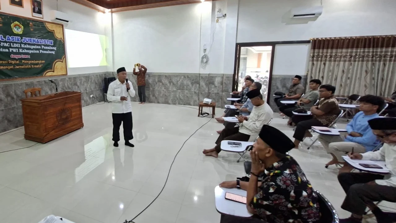 LDII Pemalang Ngobrol Asik Jurnalustik dengan Ketua PWI Pemalang