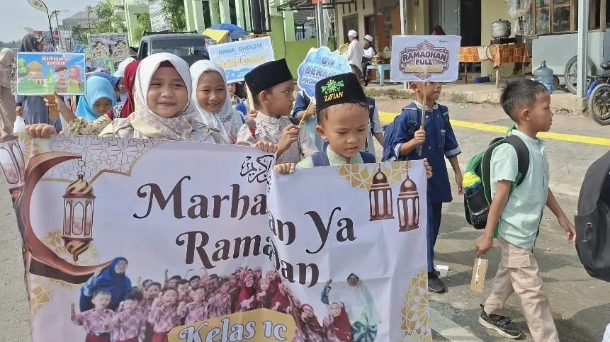 Ribuan Siswa Yayasan Ulin Nuha Tegal Sambut Ramadan dengan  Semangat Kebersamaan