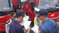 Jelang Mudik Lebaran, Dishub Batang Gelar Ram Check Pastikan Bus Layak Jalan