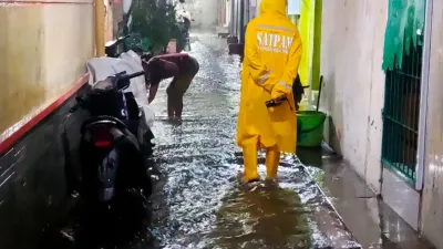 Hujan Sejak Sore, Sejumlah Wilayah Kota Tegal Kebanjiran