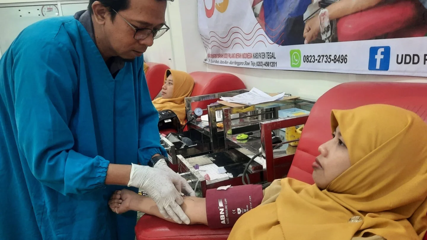Stok Darah PMI Kabupaten Tegal 8  Februari 2026 Melimpah