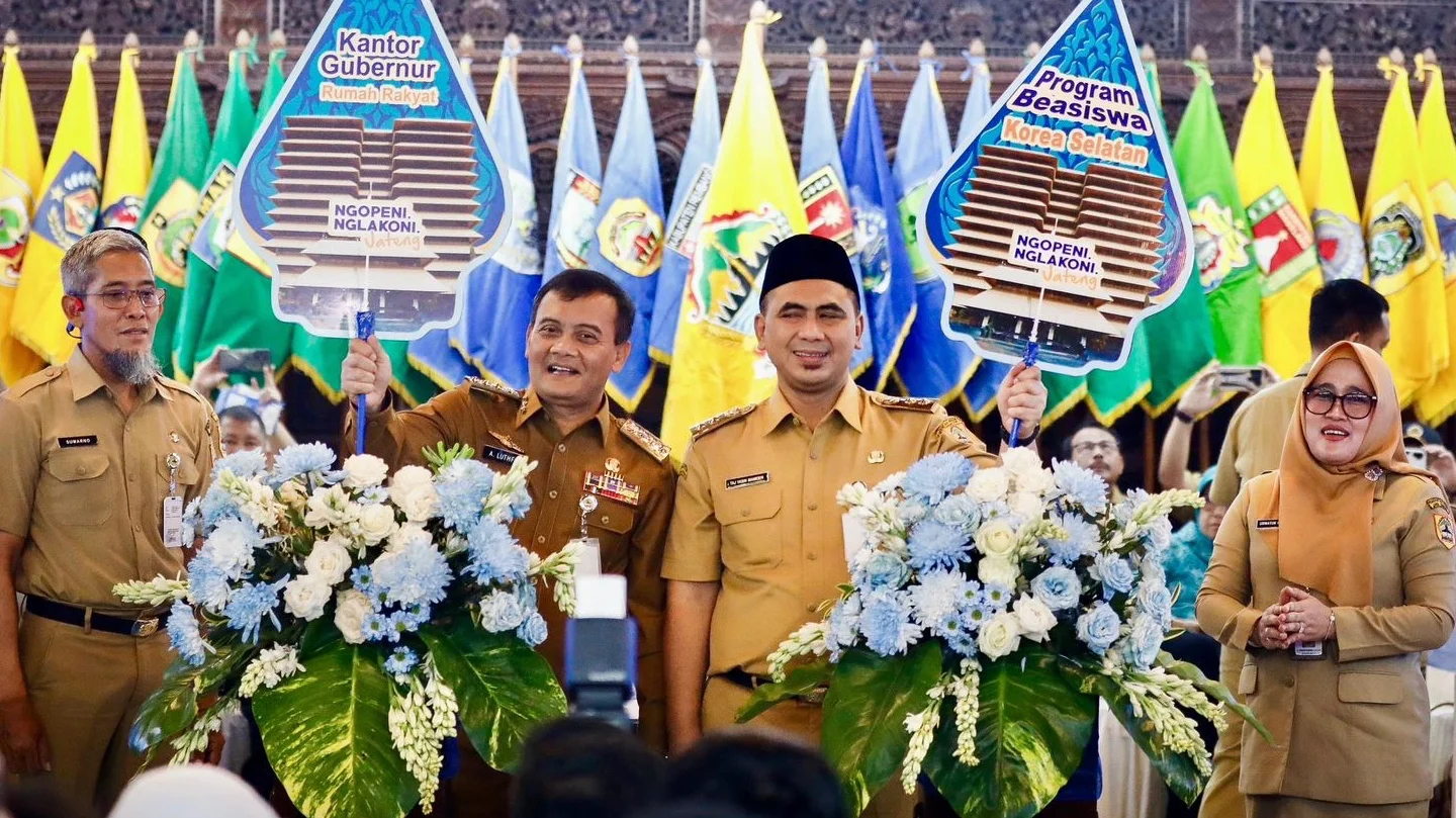 Setahun Luthfi–Yasin Nahkodai Jateng: Hadapi Bencana, Perkuat Investasi, Kemiskinan Menurun