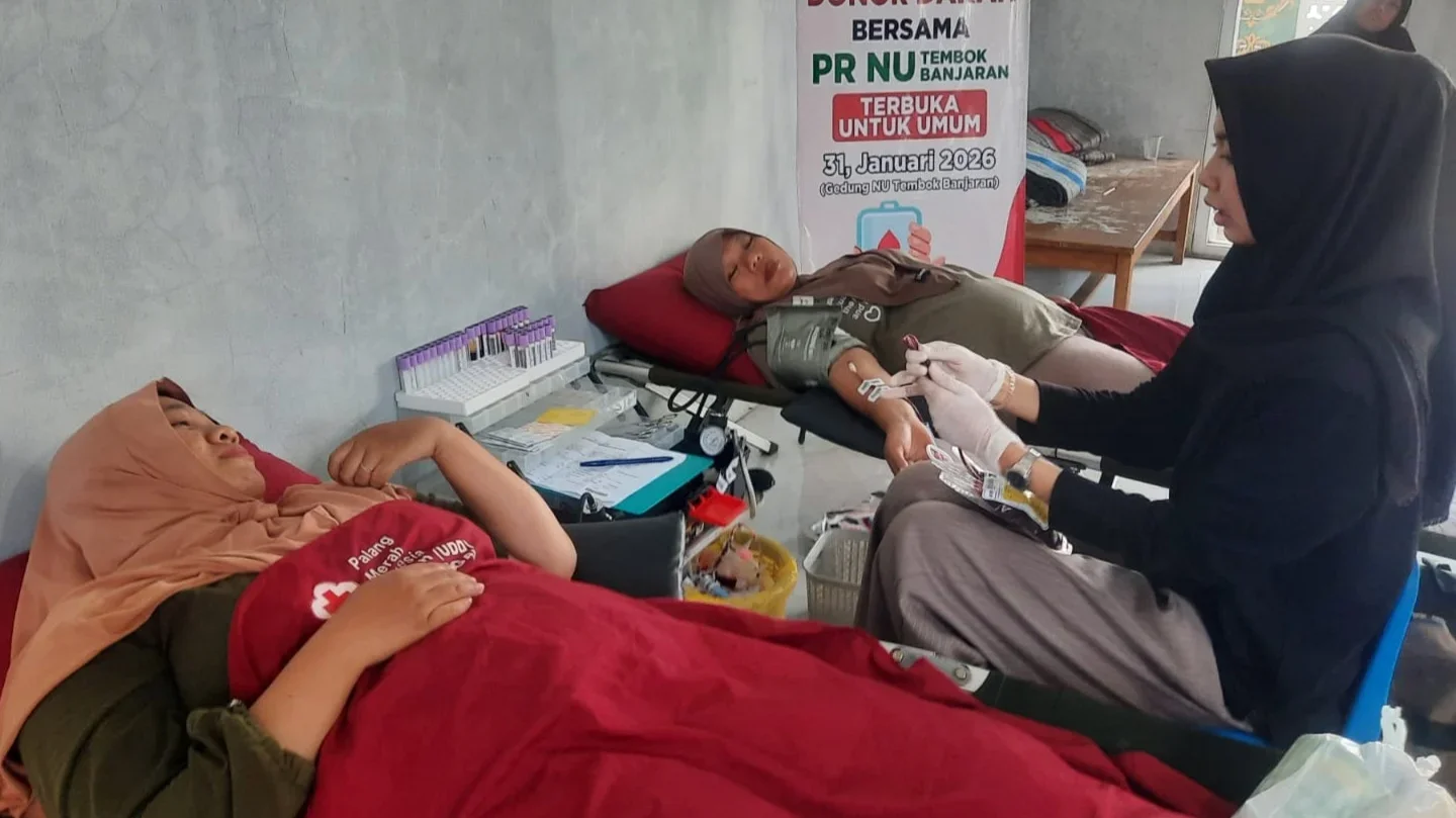 Stok Darah PMI Kabupaten Tegal 16 Februari 2026
