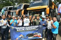 Wakil Bupati Batang Lepas Ratusan Pemudik Batang dari Jakarta