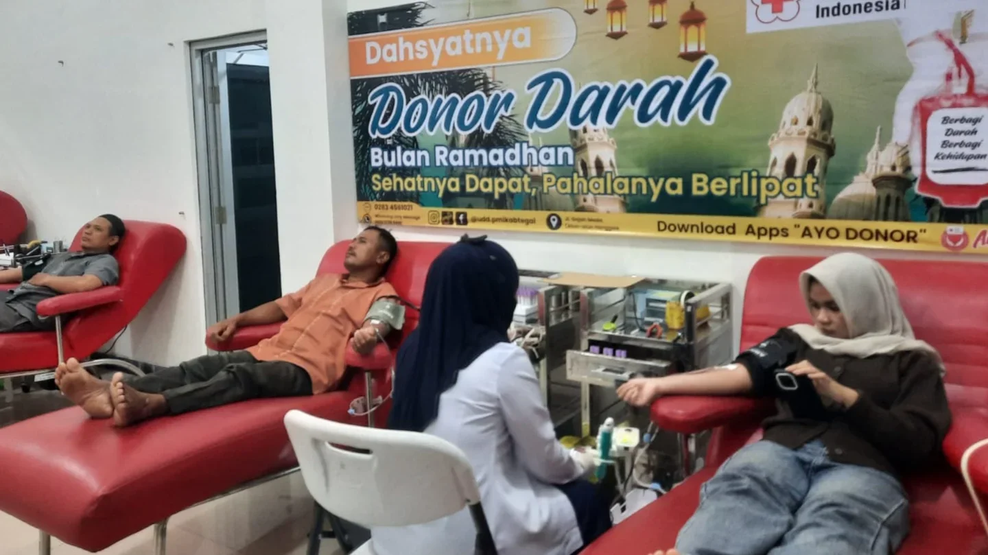 Aman, Stok Darah PMI Kabupaten Tegal 17 Maret 2026, Tersedia  369 Kantong