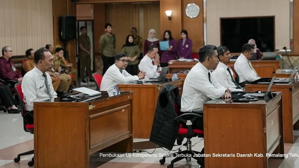 Pembukaan uji kompetensi seleksi terbuka jabatan Sekda Pemalang/Instagram @anom_widiyantoro