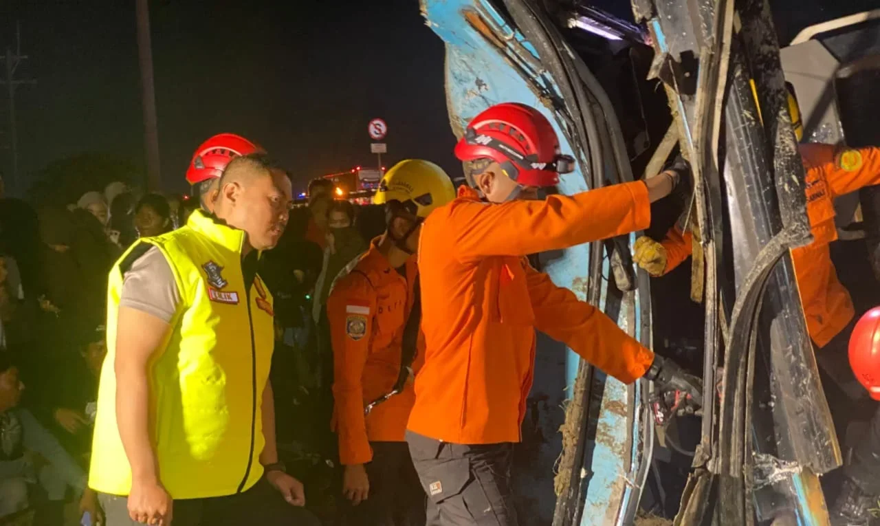 Bus Kecelakaan di KM 259 Tol Pejagan, Begini Kronologinya