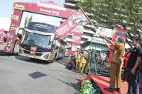 Lepas Mudik Gratis, Sekda Jateng Apresiasi Indofood dan Perusahaan Swasta Fasilitasi Mudik Warmindo