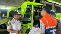 Dishub Kota Tegal Periksa Kelaikan Bus Jelang Angkutan Lebaran 2026