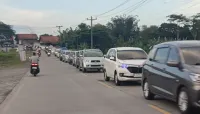 H-3 Lebaran 2026, Arus Mudik di Jalur Tengah Brebes Merayap di Lingkar Bumiayu
