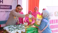 Pasar Murah Ramadan Polres Brebes Diserbu Warga