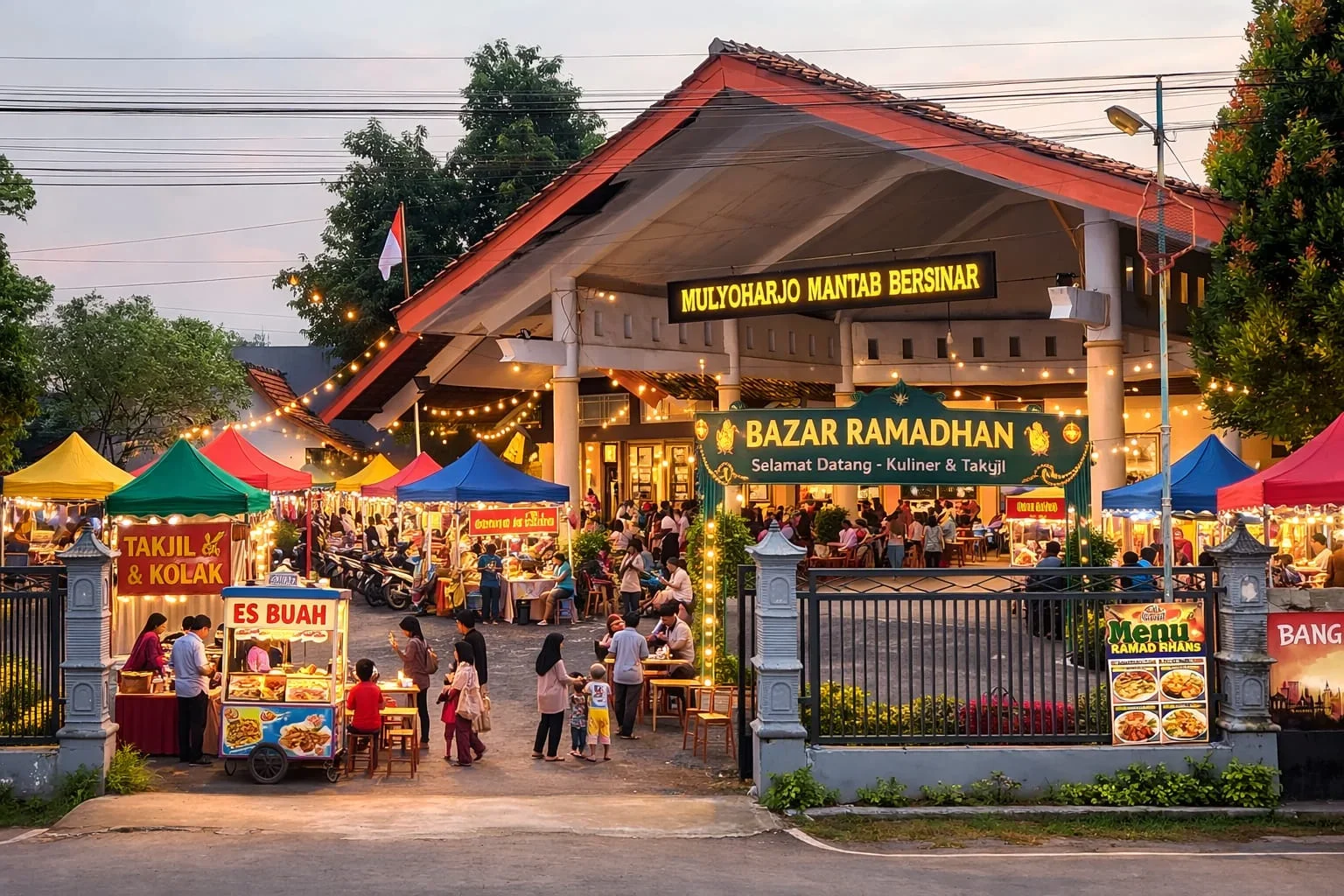 Ada Bazar Ramadhan di Mulyoharjo Pemalang, Jajakan Kuliner Buka Puasa