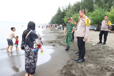 Kapolres Brebes Sidak Pengamanan Objek Wisata Saat Libur Lebaran