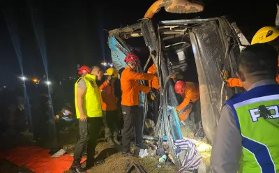 Polisi Periksa 4 Saksi Kasus Kecelakaan Bus di Tol Pejagan